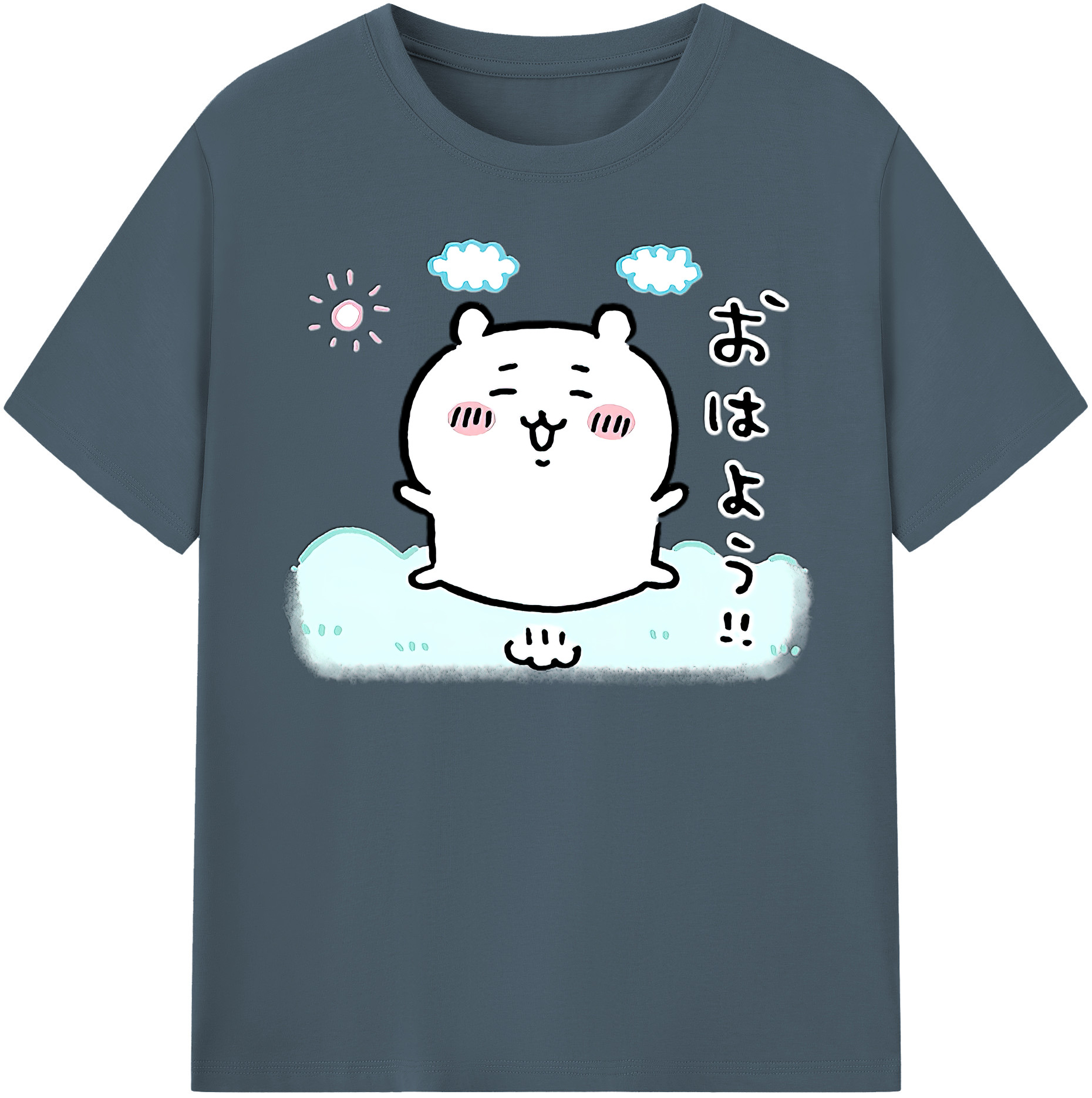 （画像用） ちいかわ ちいかわ Chii-kawa chiikawa 綿100％半袖Tシャツ（フロントプリント）